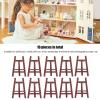 Miniature Easel Small Easels For Display Mini Easel Card Display Stand Card Stand Black Easel, Dollhouse Easel Sturdy Pinewood 10Pcs for 1:12 1:6 Scale view 4