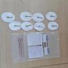 100 Pieces G Tube Pads G Tube Button Covers Peg Feeding Supplies Feeding Pads Holder Peritoneal Abdominal Soft Absorbent Button Covers Holder for Nursing Care view 4