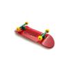 SPITBOARDS 34 mm Fingerboard Complete Wood Pro Set-Up (Pre-Assembled, 5-Layers), Pro Trucks, CNC Bearing Wheels, Foam Grip Tape, (Deck: Red, Trucks: Green, Wheels: Yellow) view 2
