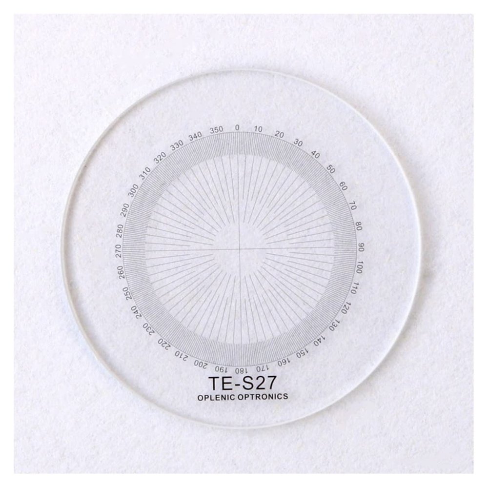 JUIYU Microscope Accessories Kit 967 Diameter 20.4mm Crosshair Angle Indexing Plate Scale Ruler Degree Scale Microscope Microscope Slides (Color : 1PC Diameter 20.4mm)