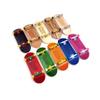 SPITBOARDS 34 mm Fingerboard Complete Wood Pro Set-Up (Pre-Assembled, 5-Layers), Pro Trucks, CNC Bearing Wheels, Foam Grip Tape, (Deck: Orange, Trucks: Yellow, Wheels: Green) view 4