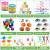 LACCHOUFEE 100Pcs Prefilled Easter Eggs With Toys Inside - Basket Stuffers for Kids Party Favors, Pre-Filled Plastic Bulk view 2