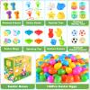 LACCHOUFEE 100Pcs Prefilled Easter Eggs With Toys Inside - Basket Stuffers for Kids Party Favors, Pre-Filled Plastic Bulk view 3