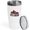 Kart Racing White Viking Tumbler 20oz - Pit Crew - Road Racing Shifter Karts Circuits Cart Racer Competitive Driver Speed Car Enthusiast Hobbies view 1
