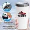 Kart Racing White Viking Tumbler 20oz - Pit Crew - Road Racing Shifter Karts Circuits Cart Racer Competitive Driver Speed Car Enthusiast Hobbies view 4