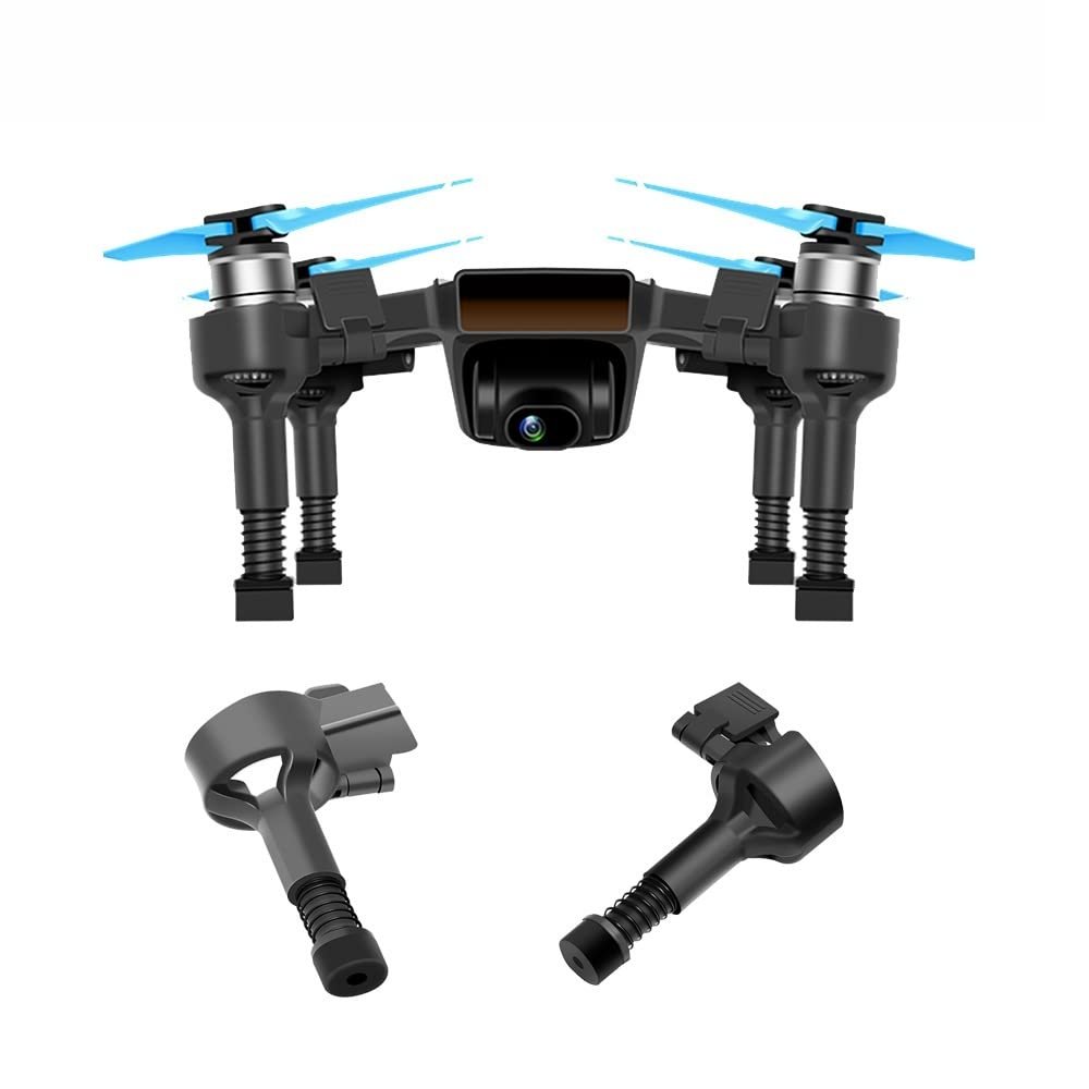 ABZEKH Drone Accessories 4pcs Landing Gear for DJI Spark Quick Release Feet Protector Height Extender Shockproof Stand Soft Spring Legs Drone Accessory