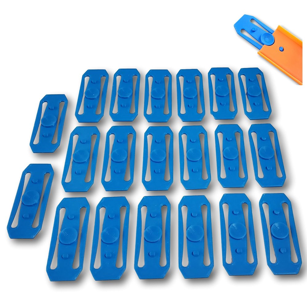 SpeedFreakCNC 20pc Set of Hot Wheels Track Connectors Compatible w/Hot Wheels Cars Race Track