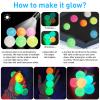 12 Pcs Glow in The Dark Sensory Balls, Sticky Balls Stick to The Ceiling, Luminous Stress Relieving Balls Fun Decompression Fidget for Adults Anxiety Pressure (Color Random) view 3