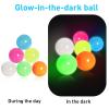 12 Pcs Glow in The Dark Sensory Balls, Sticky Balls Stick to The Ceiling, Luminous Stress Relieving Balls Fun Decompression Fidget for Adults Anxiety Pressure (Color Random) view 4