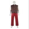 Wandamaga Violent Night Wesley Santa Claus Costume PU SuitsS view 4