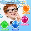 2 Pack 3D Maze Puzzle Ball - Brain Teaser Game, Gravity Memory Cube - Educational Toy Gifts for Students, Teens, Adults - Orange and Blue view 4