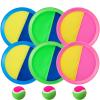 Weehoey Beach Games - Kids Toys - Outdoor Games for Kids, Toss and Catch Ball Set with 6 Paddles 3 Balls, Toys for 3 4 5 6 7 8+ Year Old Boys Girls Christmas Birthday Gifts view 1
