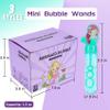 JOYYPOP 24 Pack Mini Bubble Wands for Kids Mermaid Party Favors Bubble Toy Summer Gifts for Girls Boys Mermaid Theme Birthday Party view 2