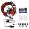 Alomejor RC Model Light, 12 LED High Simulation Remote Control Flash Lighting Kit for for CC01 1/10 1/8 RC Car view 1