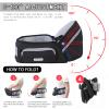 Baby Hip Carrier with Foldable Seat 180 Up-Down for Infant,Adjustable Straps Also as Waistband Extender,Huge Pockets,Ergonomic Waist Stool for Newborn to Toddlers Gift All-Seasons (Black) view 2