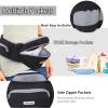 Baby Hip Carrier with Foldable Seat 180 Up-Down for Infant,Adjustable Straps Also as Waistband Extender,Huge Pockets,Ergonomic Waist Stool for Newborn to Toddlers Gift All-Seasons (Black) view 3