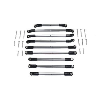 GPM for Axial AXI03007 SCX10 III Jeep Wrangler AXI03007 Stainless Steel Positive and Negative Teeth Adjustable Full Vehicle tie Rod
