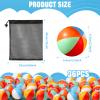 Hungdao 12 Pcs Beach Stress Balls 2.5 Inch Mini Relief Stress Balls Rainbow Pool Game Toys Foam Sports Toys with Storage Bag for Office Gifts Classroom Rewards Birthday Party Favor view 3