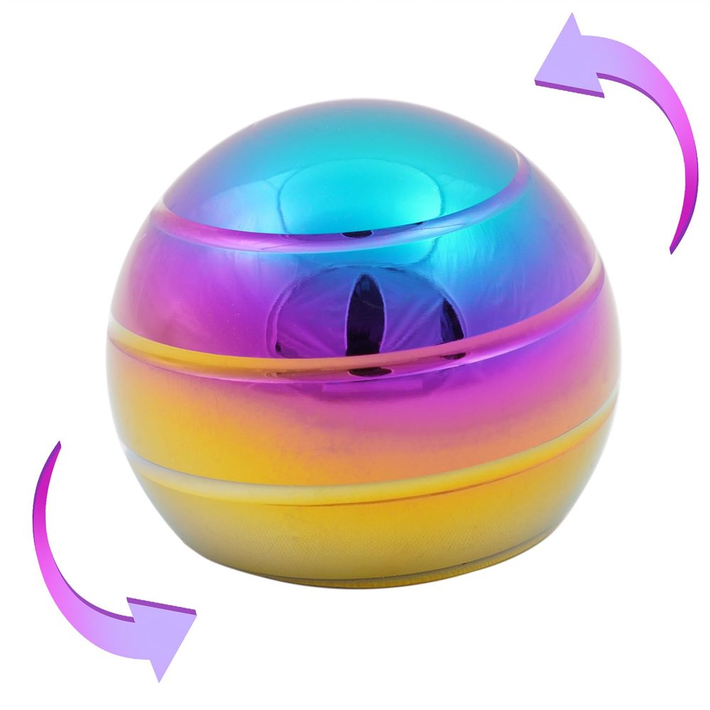 Desk-Fidget-Kinetic-Toys Cool-Gadgets: Cool-Stuff Thing Game Toy for Adult Teen Children Kid, Optical-Illusion Stress Relief Gifts for Man Women Home Office School Christmas Spinning Up 180 Seconds