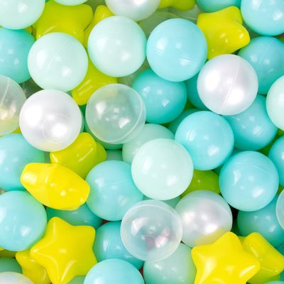 Auksay 100pcs Ball Pit Balls for Babies & Toddlers, 2.2" Crush Proof Plastic, Phthalate & BPA Free for Kids Play Tent, Bath Pool-Green