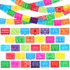 12 Pcs 180 ft Mexican Party Banners Large Papel Picado Banner 10 Patterns Plastic Fiesta Banner Decorations for Cinco De Mayo Mexican Fiesta Party Day of The Dead Dia De Los Muertos view 1