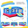 Causeair Big Inflatable Bounce House for Party Fun,15ft x 14.8ft,Double Basketball Hoop,Throw Ball Game,Reinforced PVC Bounce Floor,Jumping Bouncy Castle Holds 6 Kids view 4