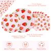 Strawberry Party Tableware Set,Strawberry Birthday Decoration,Summer Fruit Party Supplies Paper Plates Napkins Tablecloth for 25 Guests Great for Birthday Summer Fruit 1st view 4