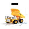 HobbyToki RC Dumper 2.4G RC Alloy Dump Truck Tractor 6Ch 1:24 Toys HUINA 1517 (HT1517-Yellow) view 4