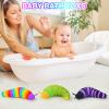 Fidget Toy Slug 3Pcs Autism Sensory Toys for Autistic Children Toddler Airplane Car Travel Essential Toys Slug Fidget Toys for Kids & Adults, Valentines Day Gift for Kids Toddlers Girls and Boys view 3