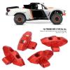 RC Brake Calipers, Aluminum Alloy 4PCS RC Replica Brake Calipers Upgrade Spare Part RC Brake Calipers for UDR 1/7 RC Car (Red) view 2