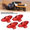 RC Brake Calipers, Aluminum Alloy 4PCS RC Replica Brake Calipers Upgrade Spare Part RC Brake Calipers for UDR 1/7 RC Car (Red) view 3
