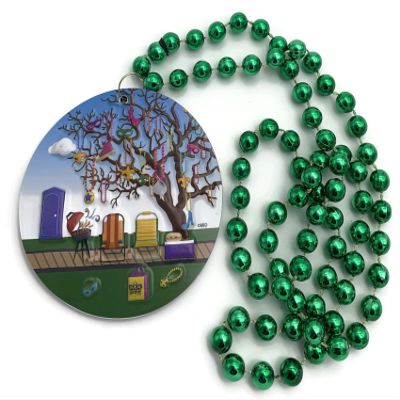 Mardi Gras Bead Necklace Camping Parade Ground Cajun Carnival Festival New Orleans Beads