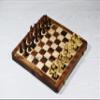 DnU Avenue Wooden Magnetic Chess (12 INCH) Upgraded Version Travel Chess Set, Folding Chess Board, Storage Slots, Solid Wood. view 2