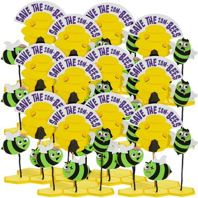 3D Save The Zom-Bees Tabletop Sign Craft Kit, Makes 12