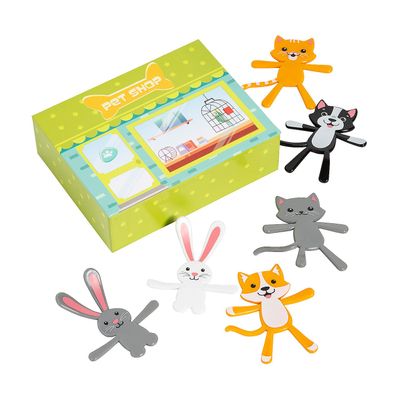 Bendable Animal Pet Shop Activity Set, 7 Pieces
