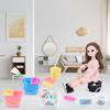 22 Pcs Miniature Dollhouse Cleaning Supplies Mini Bucket Mop Dust Pan Brush Broom Mini Housework Cute Cleaning Supplies Tools Miniature Furniture Dollhouse Decoration Accessories view 3