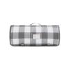 Wake In Cloud - Toddler Nap Mat with Pillow and Blanket, for Kids Boys Girls Ages 3 Plus in Kindergarten Daycare Preschool, Roll Up Sleeping Bag, Gingham Plaid Grid, Grey White, Standard view 2