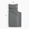 Wake In Cloud - Toddler Nap Mat with Pillow and Blanket, for Kids Boys Girls Ages 3 Plus in Kindergarten Daycare Preschool, Roll Up Sleeping Bag, Solid Color, Grey, Standard view 2