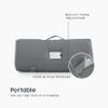 Wake In Cloud - Toddler Nap Mat with Pillow and Blanket, for Kids Boys Girls Ages 3 Plus in Kindergarten Daycare Preschool, Roll Up Sleeping Bag, Solid Color, Grey, Standard view 3
