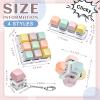 Taiyin 4 Pcs Decompression Toys Keyboard Clicker Toy Keyboard Cube Mechanical Key Button Stress Relief for Adult Gifts to Relief Pass Time (Trendy) view 2