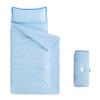 Wake In Cloud - Toddler Nap Mat with Pillow and Blanket, for Kids Boys Girls Ages 3 Plus in Kindergarten Daycare Preschool, Roll Up Sleeping Bag, Solid Color, Light Blue, Standard view 1