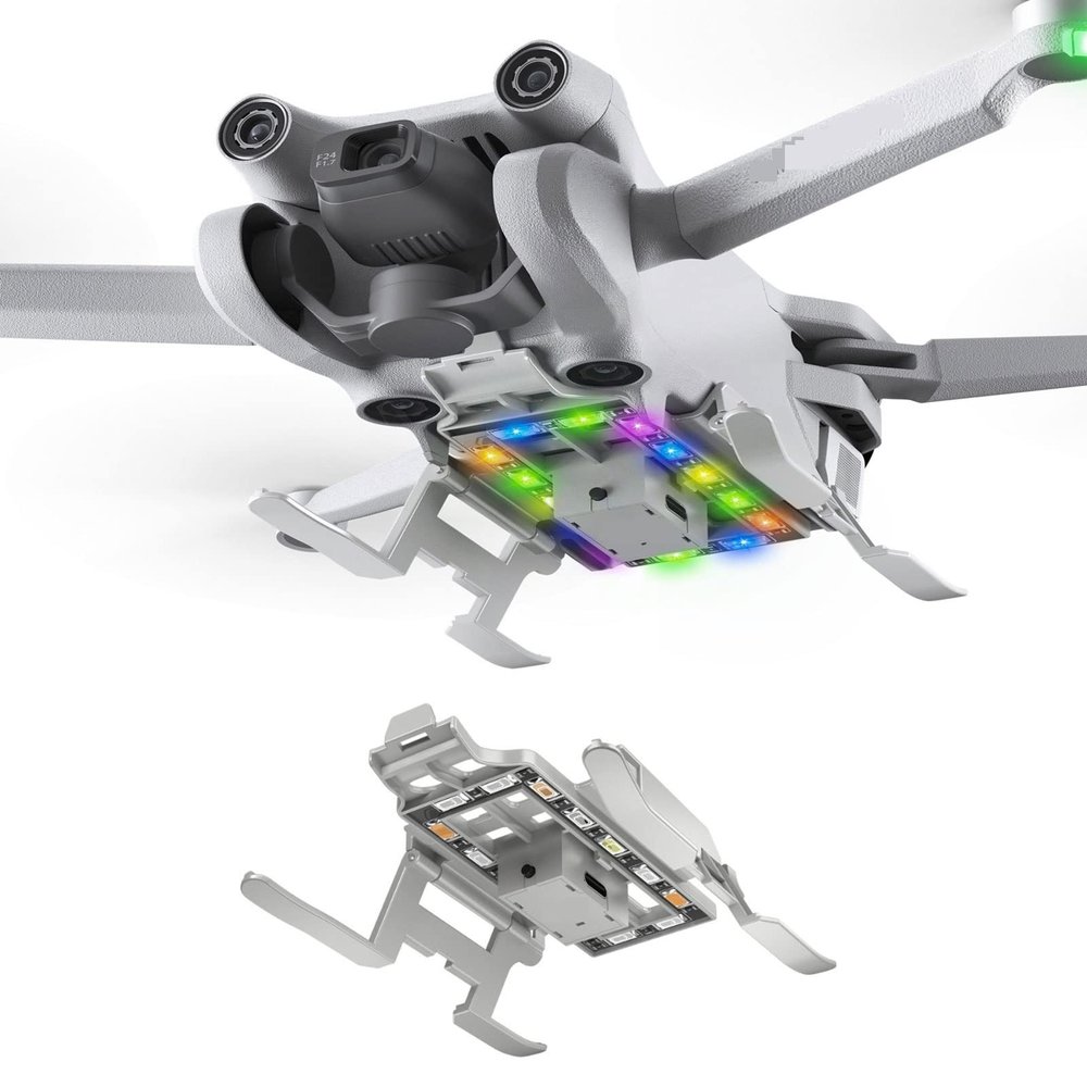 ABZEKH Drone Accessories for STARTRC for DJI Mini 3 pro Landing Gear Light Guid Foldable Leg Extended Height Legs Stand Skid for DJI Mini 3 Accessories