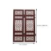 ibasenice Miniature Dollhouse Screen Decor Folding Panel Toy for Kids Classical Furniture Accessory for Mini Houses Desktop Decorative Mini Screen 11.02X7.48X0.19In view 2