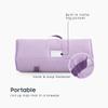 Wake In Cloud - Toddler Nap Mat with Pillow and Blanket, for Kids Boys Girls Ages 3 Plus in Kindergarten Daycare Preschool, Roll Up Sleeping Bag, Solid Color, Lilac, Standard view 3