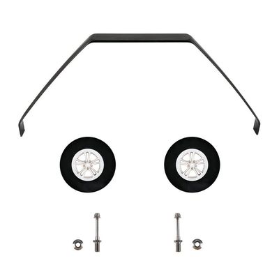 NOBRIM Carbon Fiber Landing Gear 260# 200CC Carbon Fiber Landing Gear with Wheels for RC Model 785 * 275 * 330 * 65mm