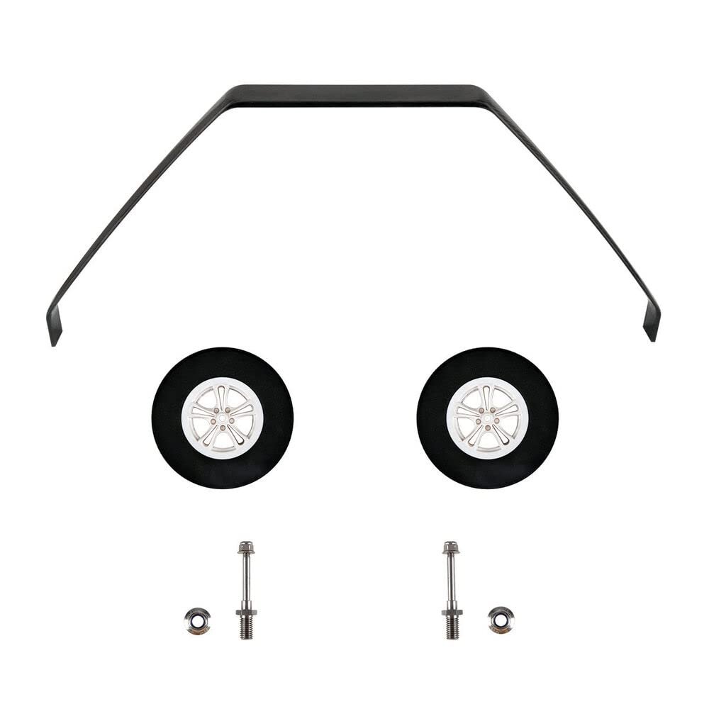 NOBRIM Carbon Fiber Landing Gear 260# 200CC Carbon Fiber Landing Gear with Wheels for RC Model 785 * 275 * 330 * 65mm