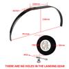 NOBRIM Landing Gear 300# 200CC Carbon Fiber Landing Gear with Wheels for RC Model 791 * 268 * 330 * 65mm view 2