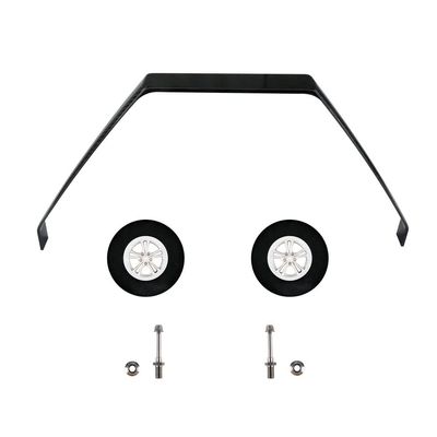 NOBRIM Carbon Fiber Landing Gear 575 * 222 * 272 * 50mm 260#100CC Carbon Fiber Landing Gear with Wheels for RC Model