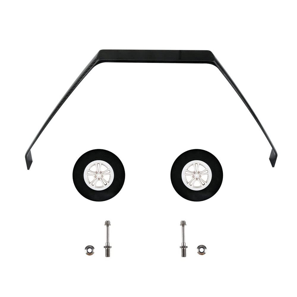 NOBRIM Carbon Fiber Landing Gear 575 * 222 * 272 * 50mm 260#100CC Carbon Fiber Landing Gear with Wheels for RC Model