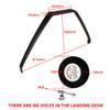 NOBRIM Landing Gear 812 * 240 * 405 * 65mm Yak250CC Carbon Fiber Landing Gear with Wheels for RC Model view 2